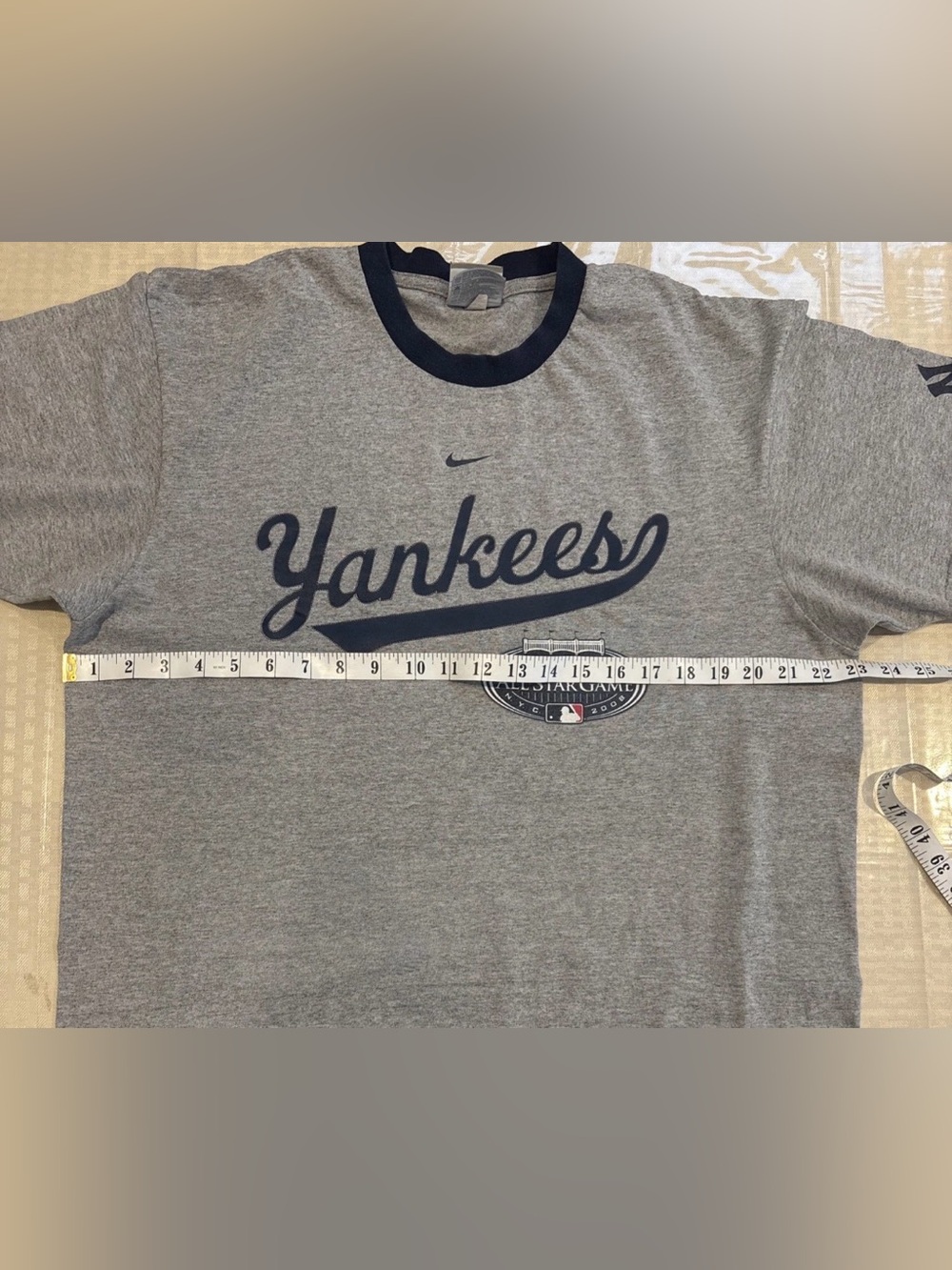 Vintage New York Yankees Center Swoosh T-Shirt Large All Star Game 2008 MLB Y2K - Picture 9 of 10